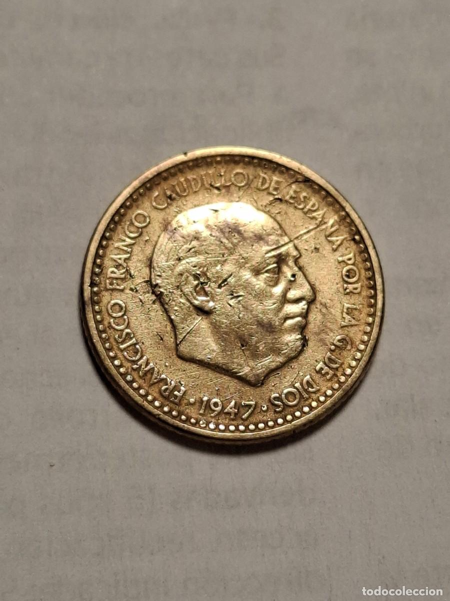 Moedas Franco: MONEDA DE 1 PESETA DE 1947*19-50