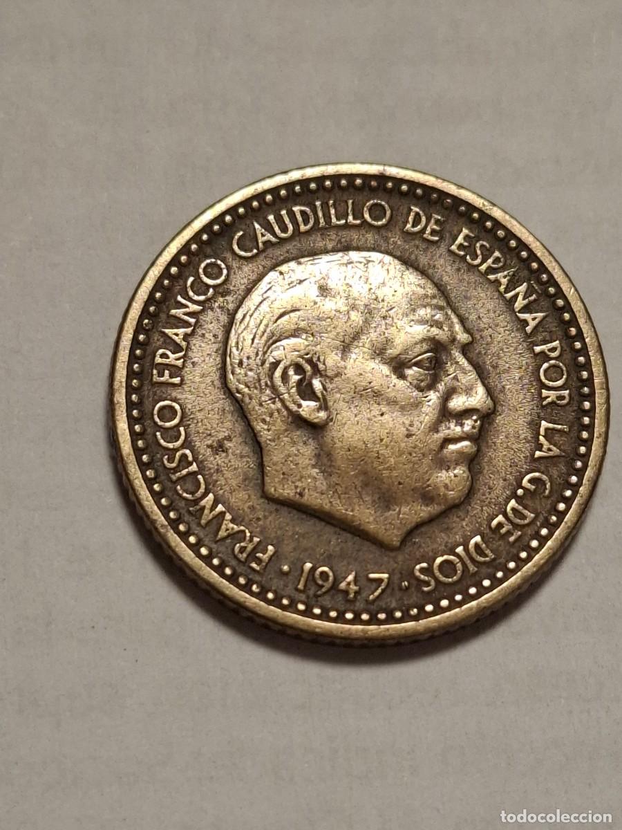 Moedas Franco: MONEDA DE 1 PESETA DE 1947*19-50
