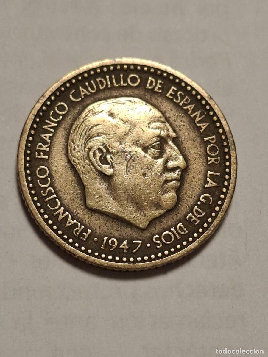 M&uuml;nzen unter Franco: MONEDA DE 1 PESETA DE 1947*19-51