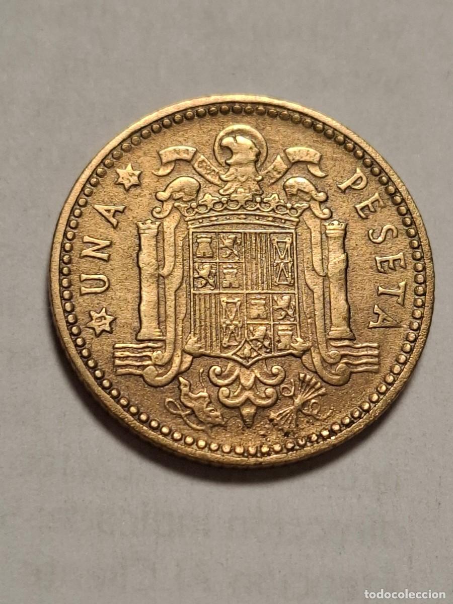 Monedas Franco: MONEDA DE 1 PESETA DE 1947*19-54 - Foto 2