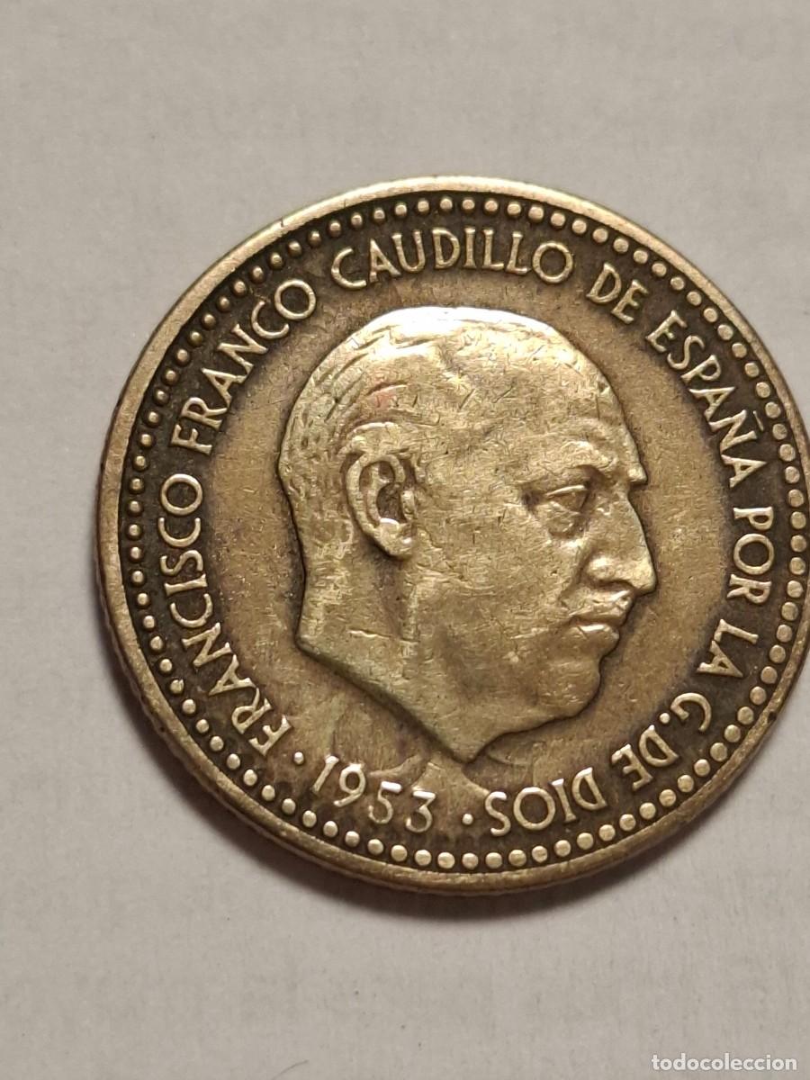 Moedas Franco: MONEDA DE 1 PESETA DE 1953*19-56 (EXCEPCIONALES ERRORES, LEER)