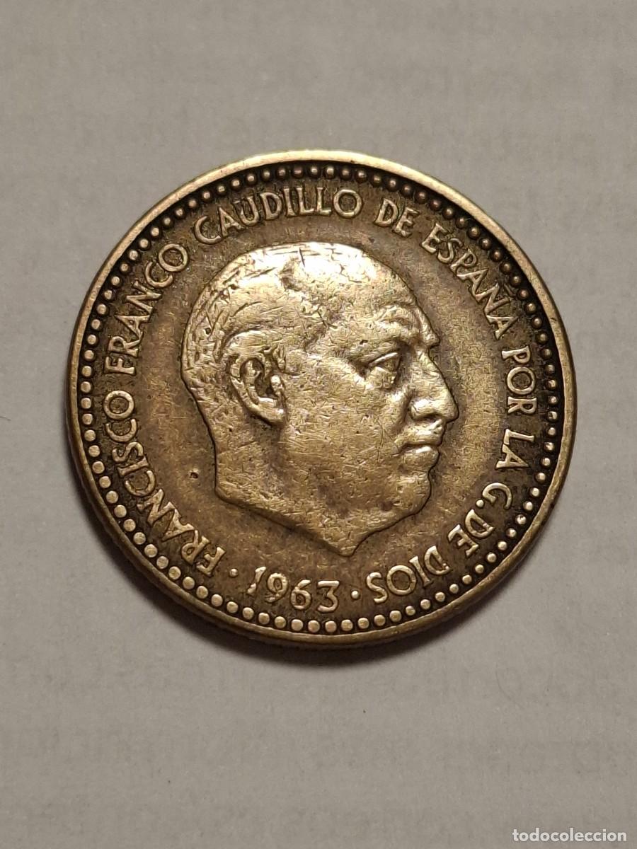 Moedas Franco: MONEDA DE 1 PESETA DE 1963*19-67 ESCASA Y BONITA