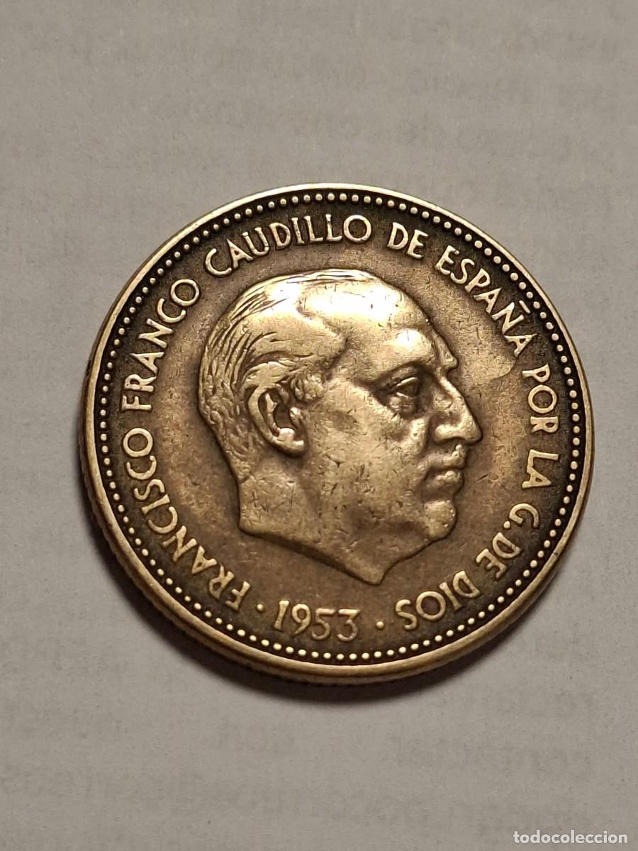 Moedas Franco: MONEDA DE 2,5 PESETAS DE 1953*19-56 BONITA