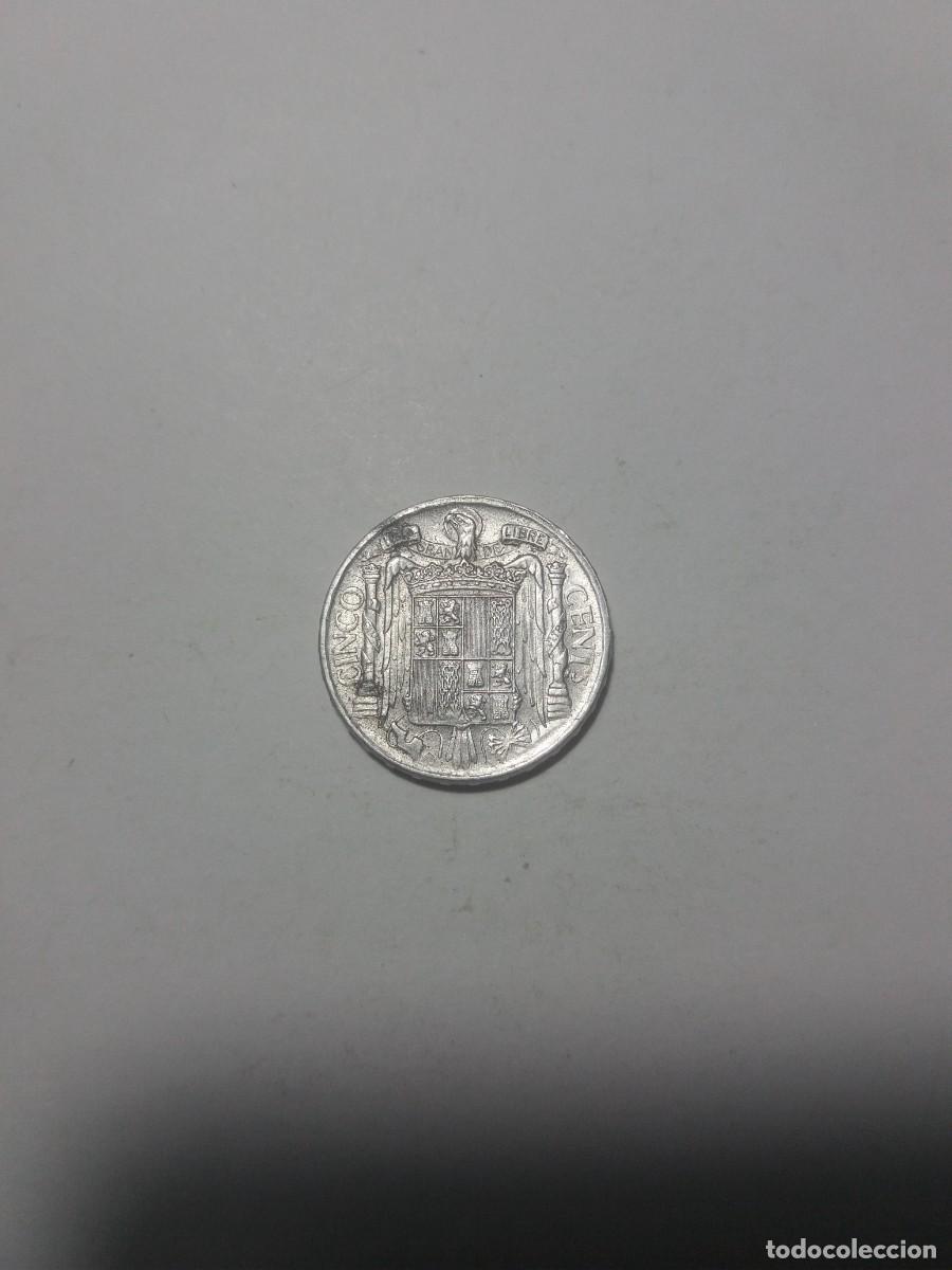 Monedas Franco: Moneda 5 C&eacute;ntimos ESTADO ESPA&Ntilde;OL 1953 - Foto 2