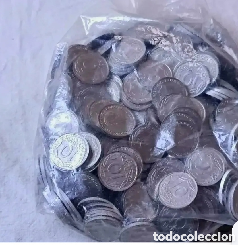 Monete Franco: 50 MONEDAS DE 10 C&Eacute;NTIMOS A&Ntilde;O 1959 S/C