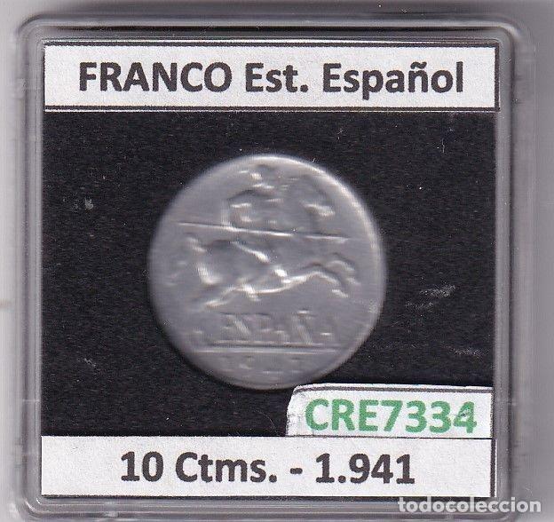 Moedas Franco: CRE7334 MONEDA ESPA&Ntilde;A ESTADO ESPA&Ntilde;OL 10 CENTIMOS 1941