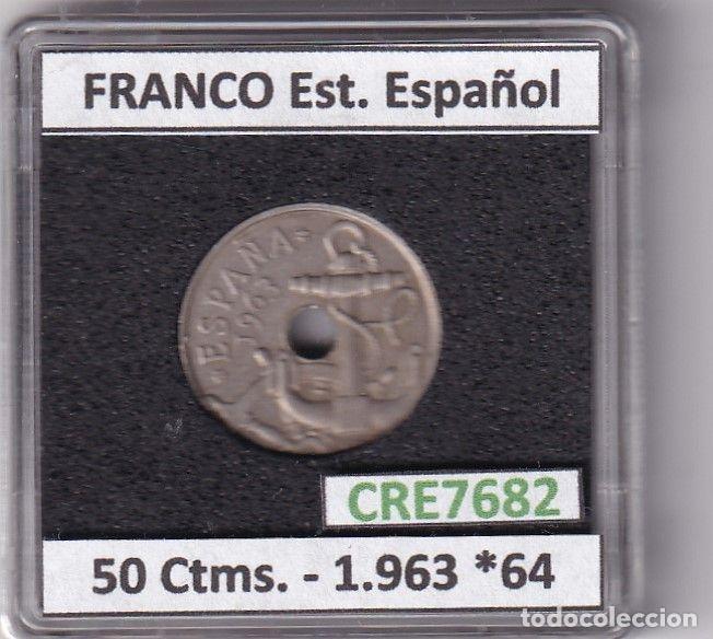M&uuml;nzen unter Franco: CRE7682 MONEDA ESPA&Ntilde;A ESTADO ESPA&Ntilde;OL 50 CENTIMOS 1963 *64