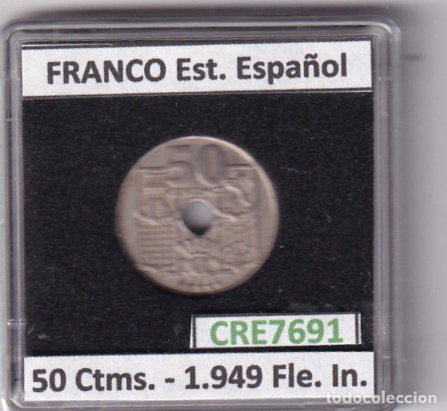 Moedas Franco: CRE7691 MONEDA ESPA&Ntilde;A ESTADO ESPA&Ntilde;OL 50 CENTIMOS 1949 FLECHAS INVER.
