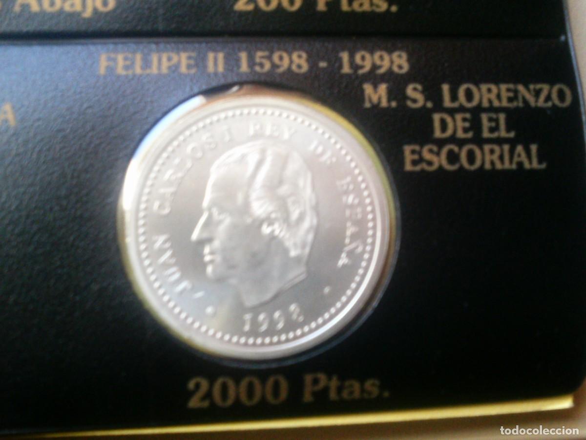 Monedas Franco: 2000 PESETAS PLATA 1998 . FELIPE II 1598 - 1998