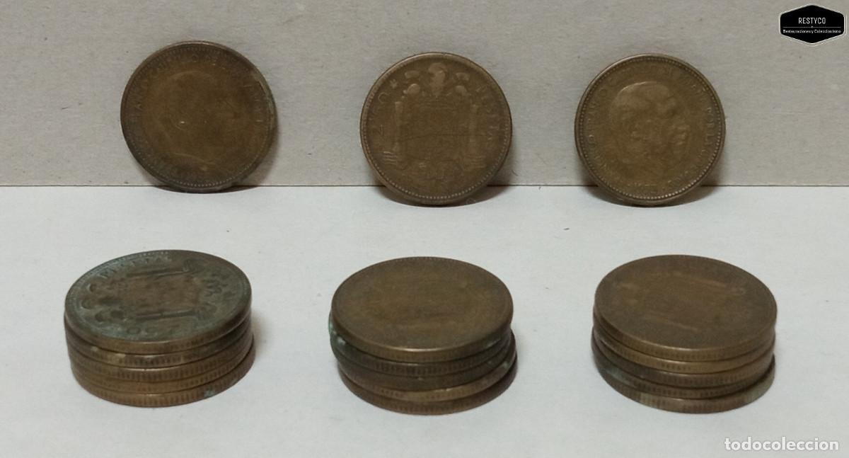 Monete Franco: Monedas - Francisco Franco 2,50 pesetas Estrella NO Visible - 18 unidades