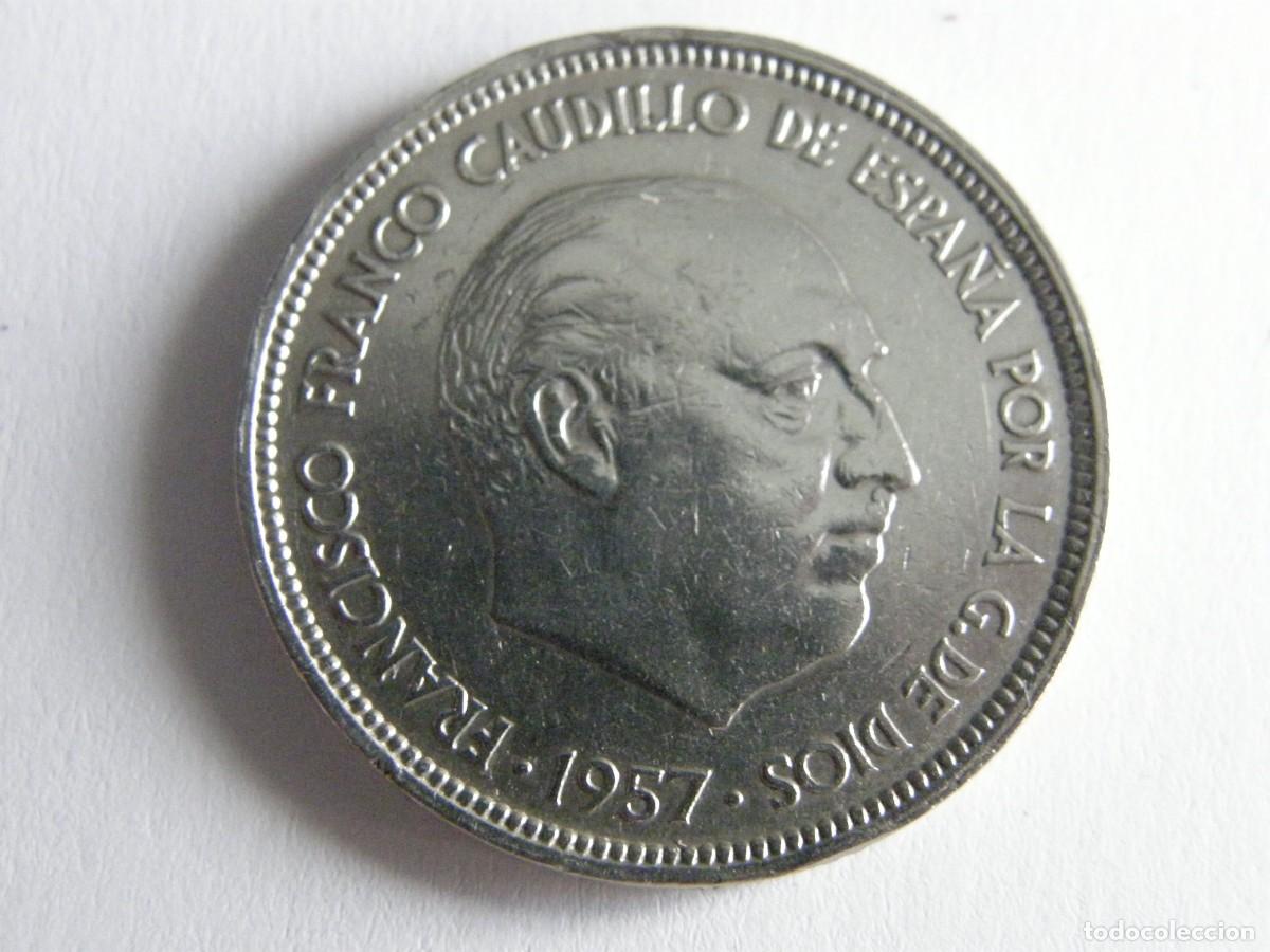 Monedas Franco: 50 Pesetas 1957*59 Franco - Caudillo - Cupron&iacute;quel - Ceca Madrid - Tirada 28M