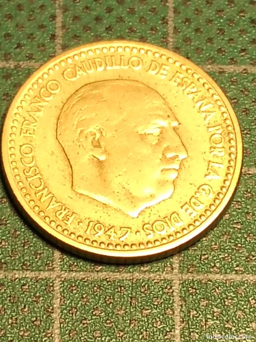 Franco Coins: ESTADO ESPA&Ntilde;OL: 1 PESETA 1947 ESTRELLAS 19-48
