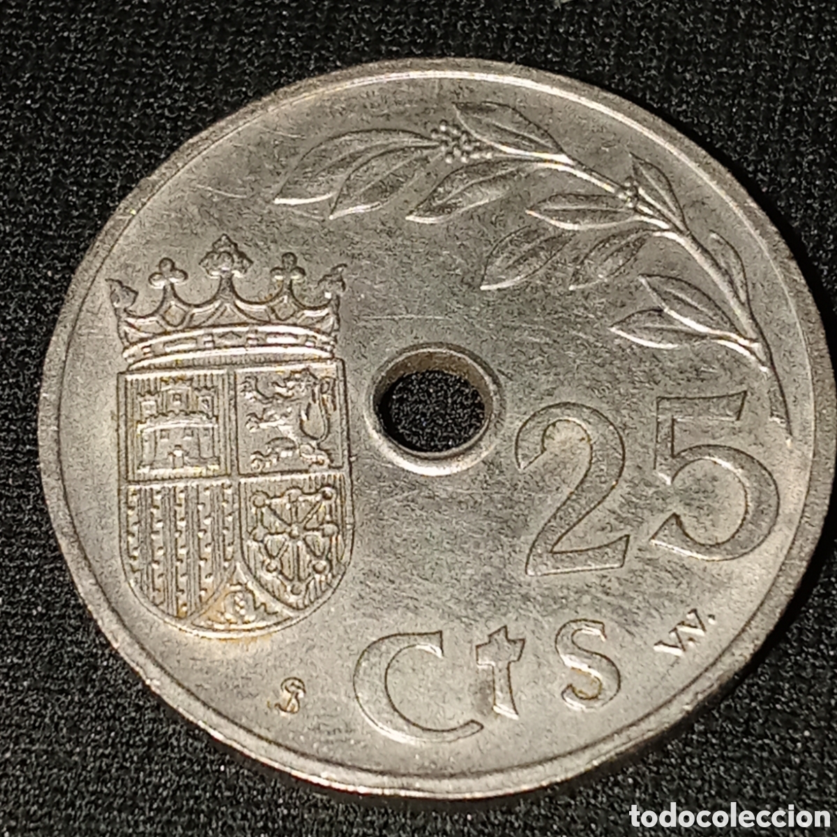 Monedas Franco: Espa&ntilde;a 25 c&eacute;ntimos a&ntilde;o 1937 - Foto 2
