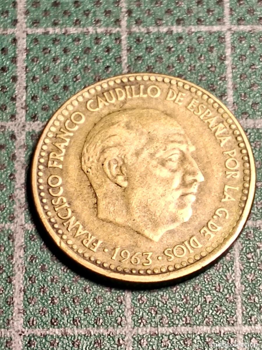 M&uuml;nzen unter Franco: ESTADO ESPA&Ntilde;OL: 1 PESETA 1963 ESTRELLAS 19-67