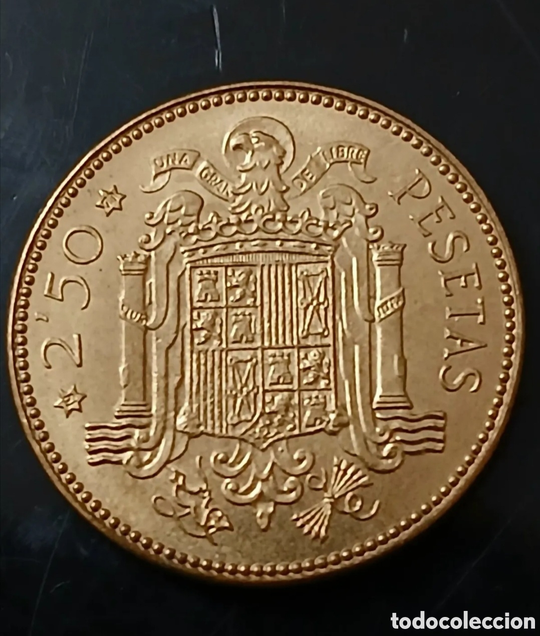 M&uuml;nzen unter Franco: MUY BUSCADA MONEDA DE 2'50 PTS FRANCO 1953*71 S/C