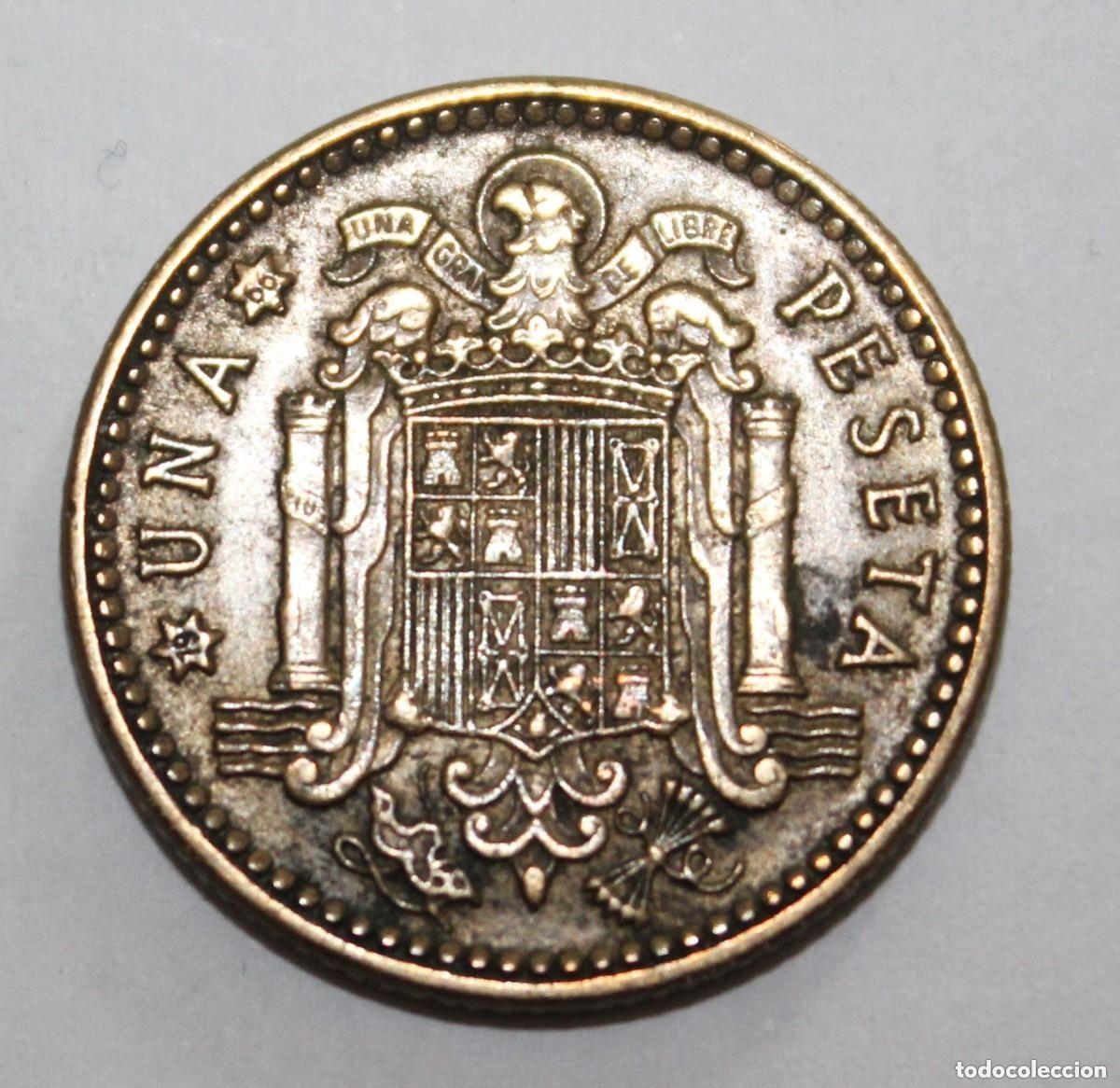 M&uuml;nzen unter Franco: MONEDA DE 1 PESETA FRANCO 1963 ESTRELLA 66 (FOTO)