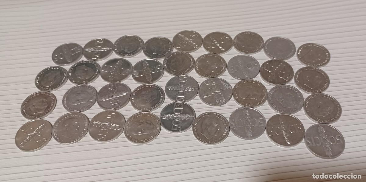 Monedas Franco: lote de 50 centimos de Franco