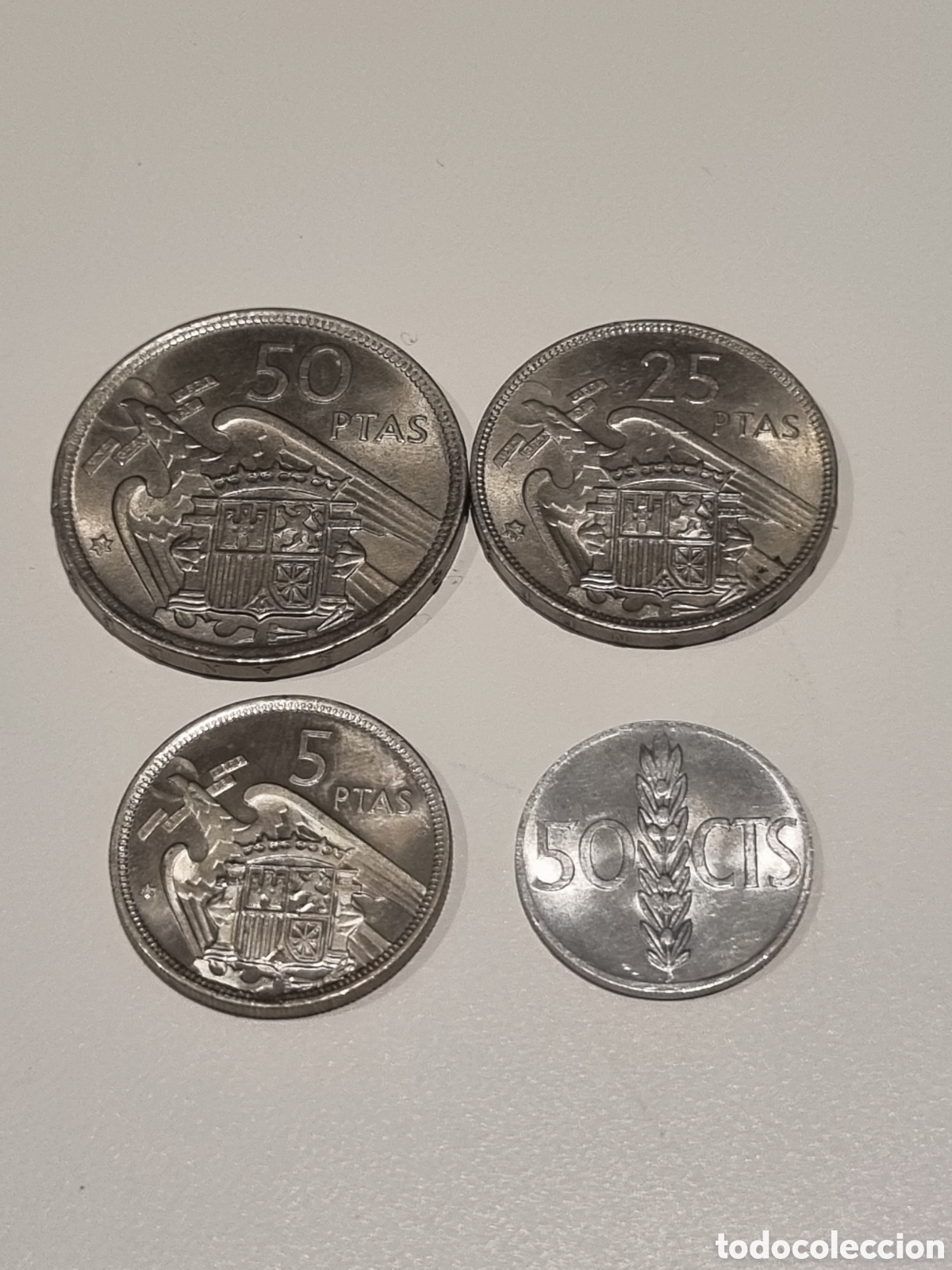 Monedas Franco: Lote monedas Franco Sin Circular 1957 y 1966