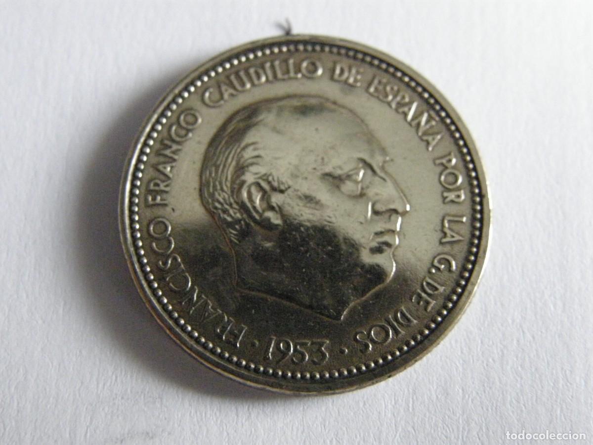 Monedas Franco: Espa&ntilde;a &ndash; 2'50 Pesetas 1953*56, Franco - Aluminio-Bronce - Estrella 56 - KM#275