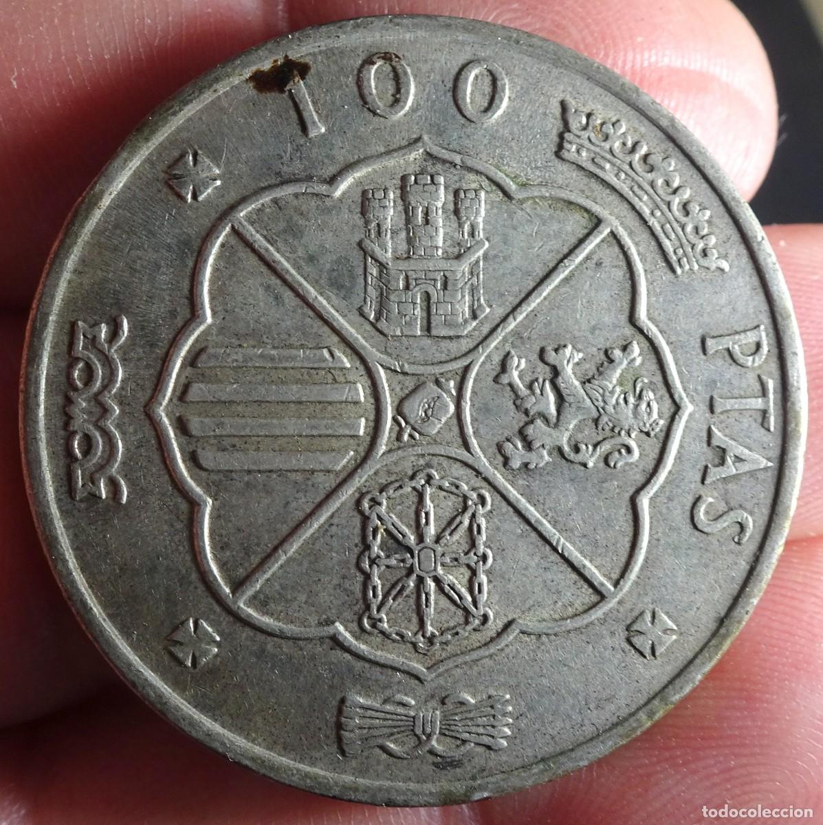 M&uuml;nzen unter Franco: ANTIGUA MONEDA 100 PESETAS 1966, PLATA ,VER FOTOS