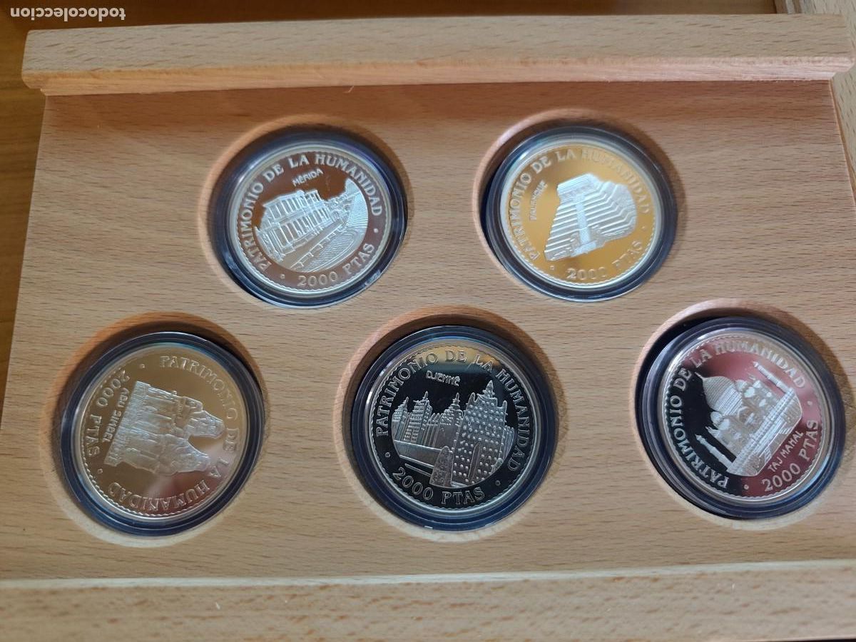 Monedas Franco: ESTUCHE FNMT PATRIMONIO DE LA HUMANIDAD 5 MONEDAS PLATA 1996 ( SIN CERTIFICADO)