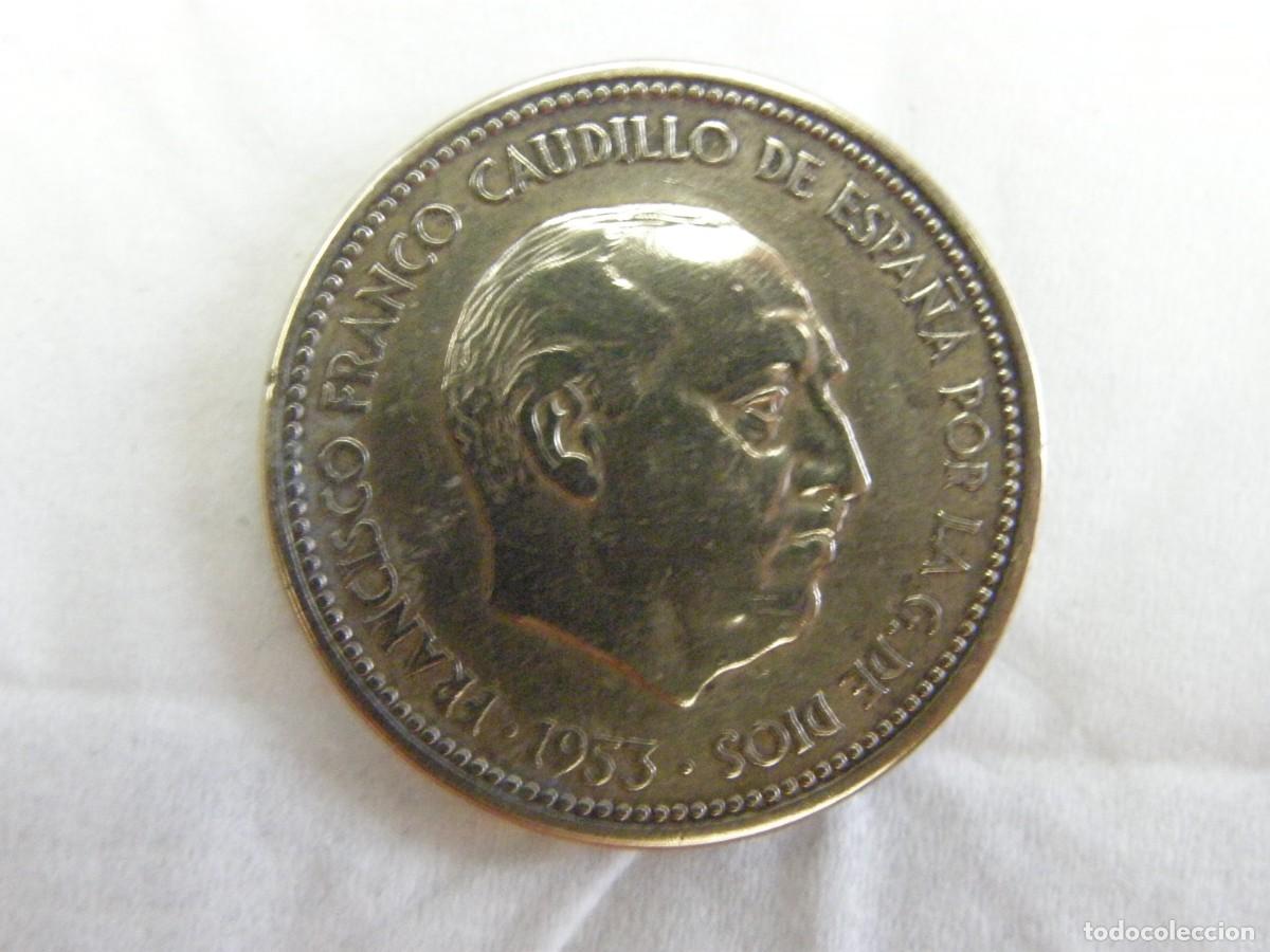 Monedas Franco: 2,50 Pesetas 1953-1965 Franco &ndash; Aluminio-Bronce &ndash; KM#785 &ndash; Escudo y Yugo