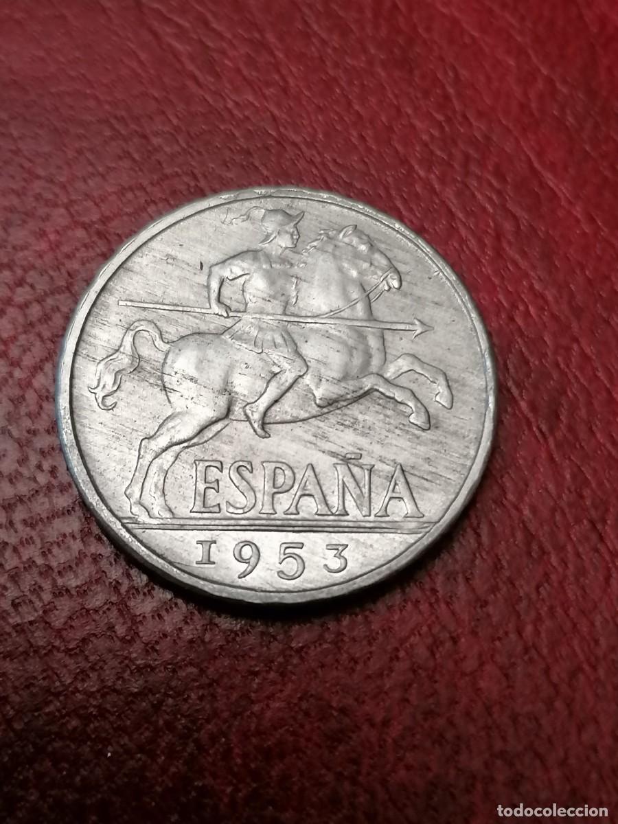 Monedas Franco: Moneda 10 c&eacute;ntimos, Espa&ntilde;a, 1953, sin circular