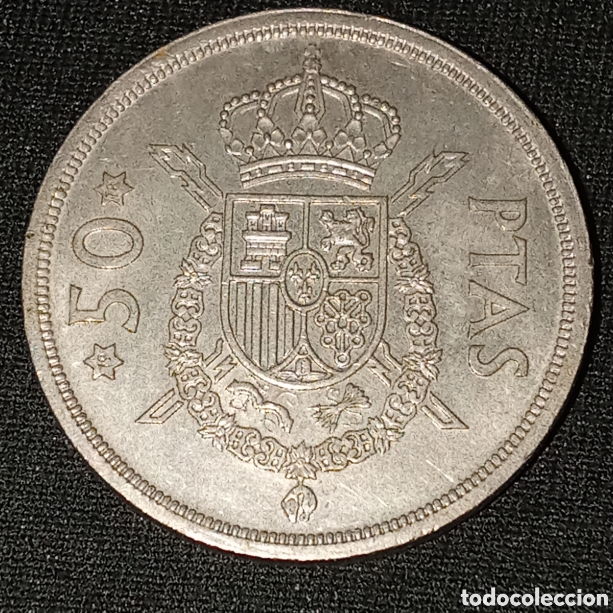 Monedas Franco: Espa&ntilde;a 50 pesetas a&ntilde;o 1975 estrella 78