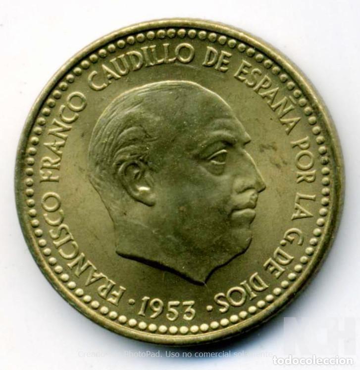Monedas Franco: XS- FRANCO 1 Peseta 1953 * 19-63 EBC+