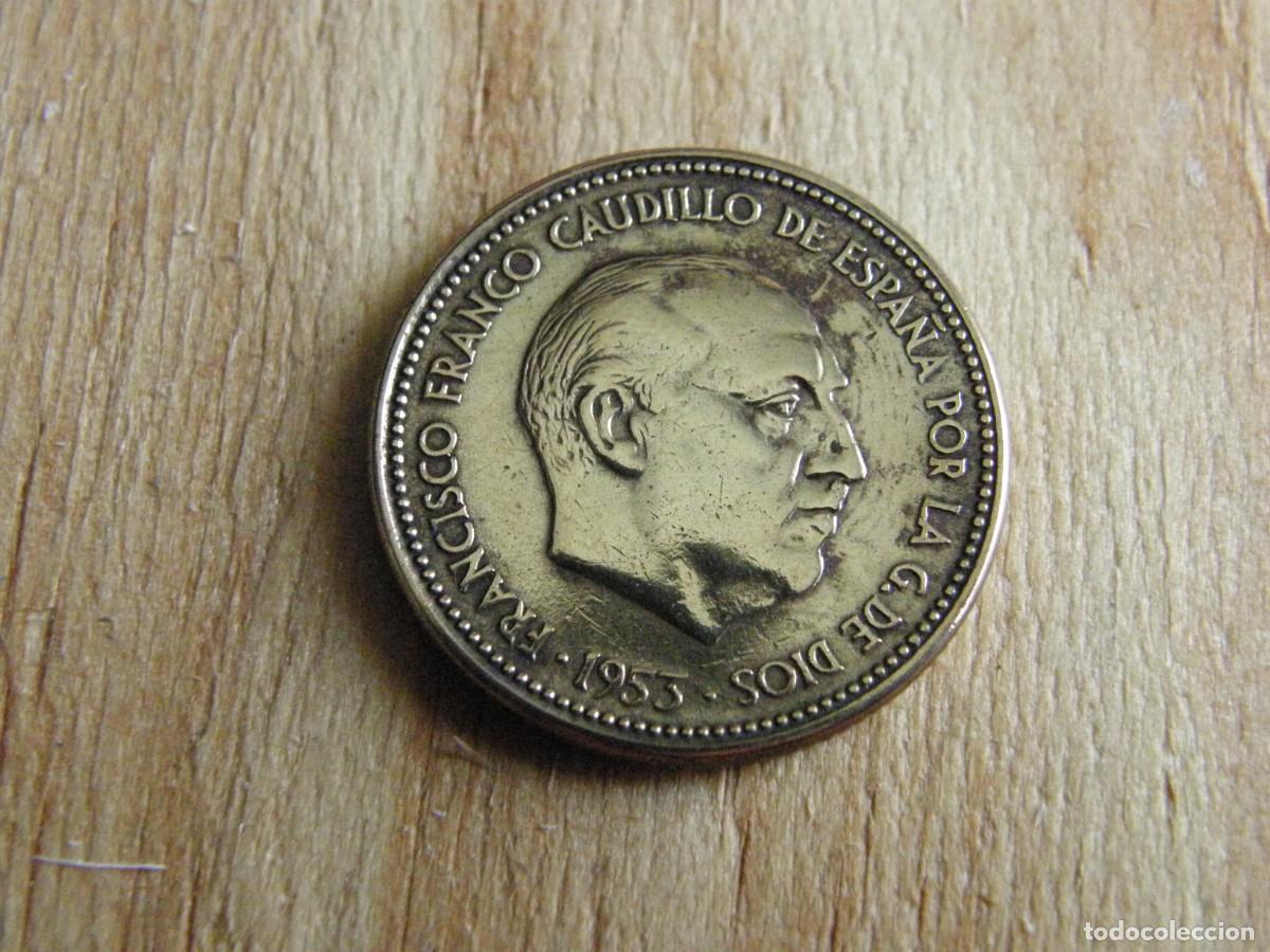 Monedas Franco: Espa&ntilde;a &ndash; 2'50 Pesetas 1953*56, Franco - Aluminio-Bronce - Estrella 56 - KM#275