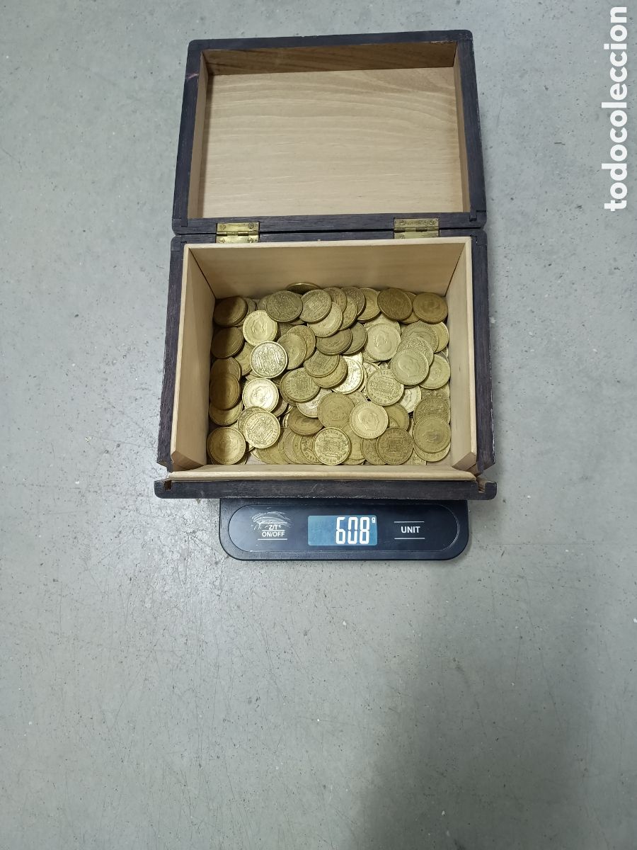 M&uuml;nzen unter Franco: LOTE 608gr. DE 174 MONEDAS DE 1 PESETA BRONCE ALUMINIO - ESTADO ESPA&Ntilde;OL 1966