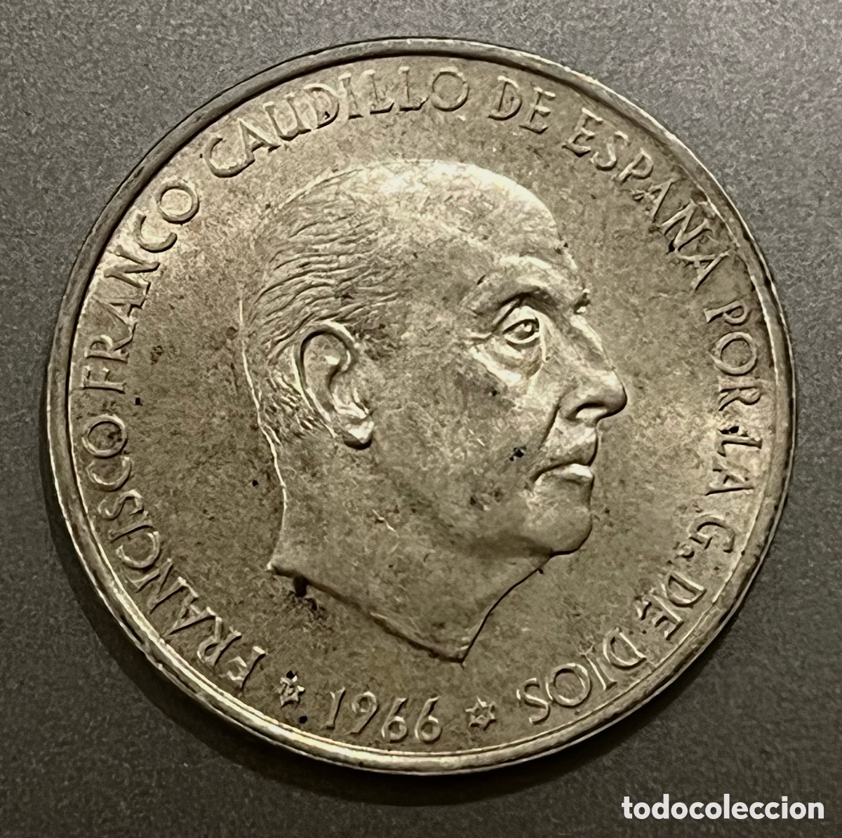 M&uuml;nzen unter Franco: MONEDA 100 PESETAS 1966 *19 *67 - PLATA - EN BUEN ESTADO