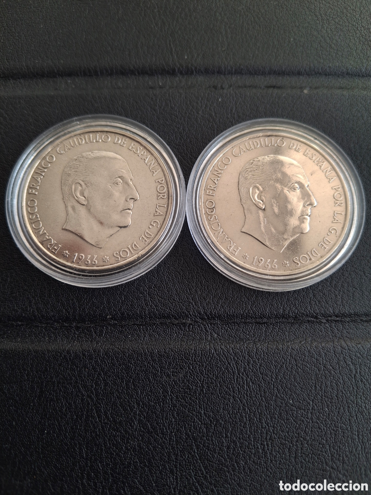 Monedas Franco: Monedas de 100 pesetas de plata de 1966 - Foto 4