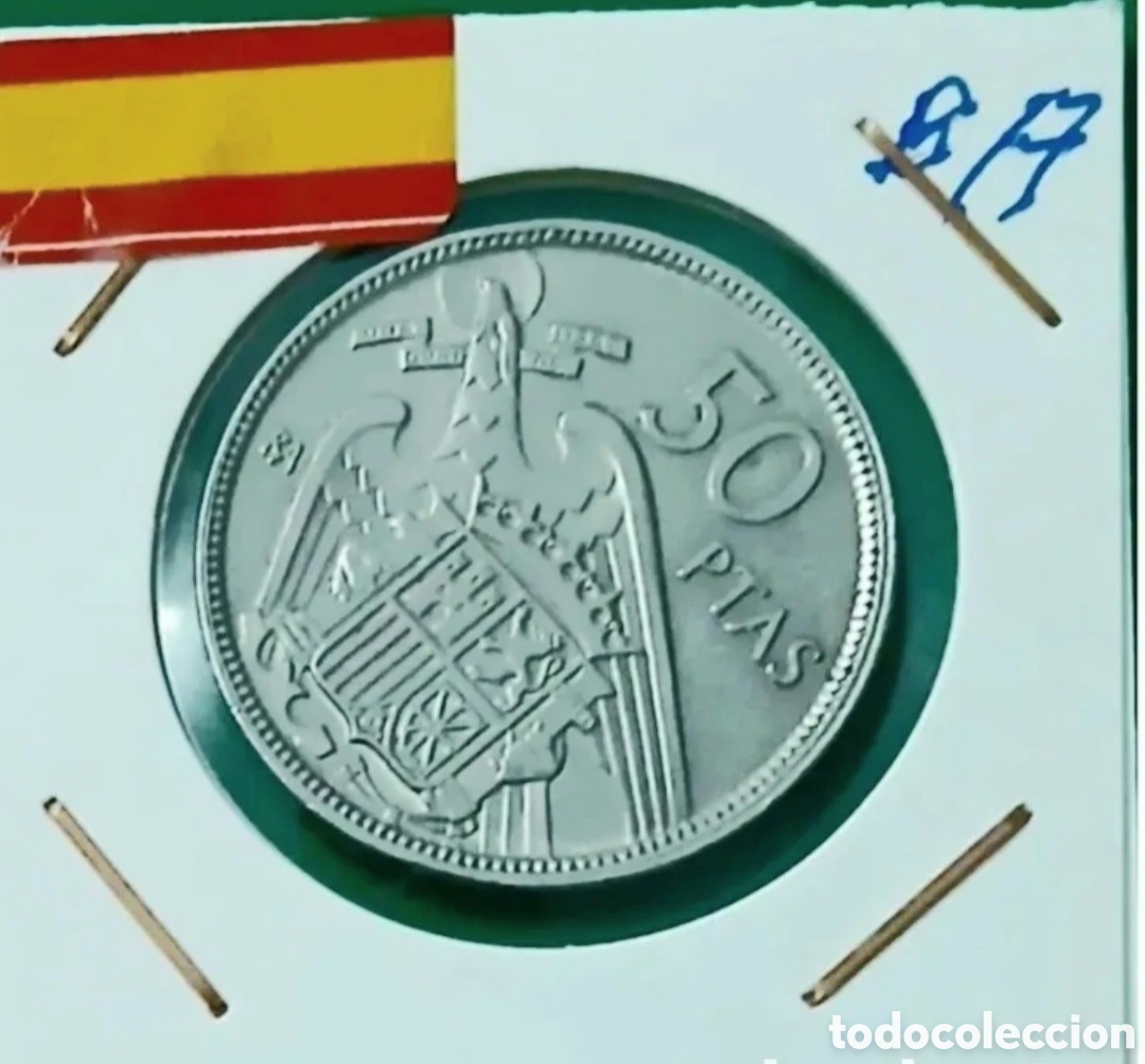 M&uuml;nzen unter Franco: MONEDA 50 PESETAS 1957 SERIE BA EN EBC