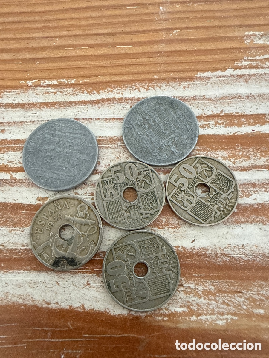 Monedas Franco: Monedas de 1945 y 1948
