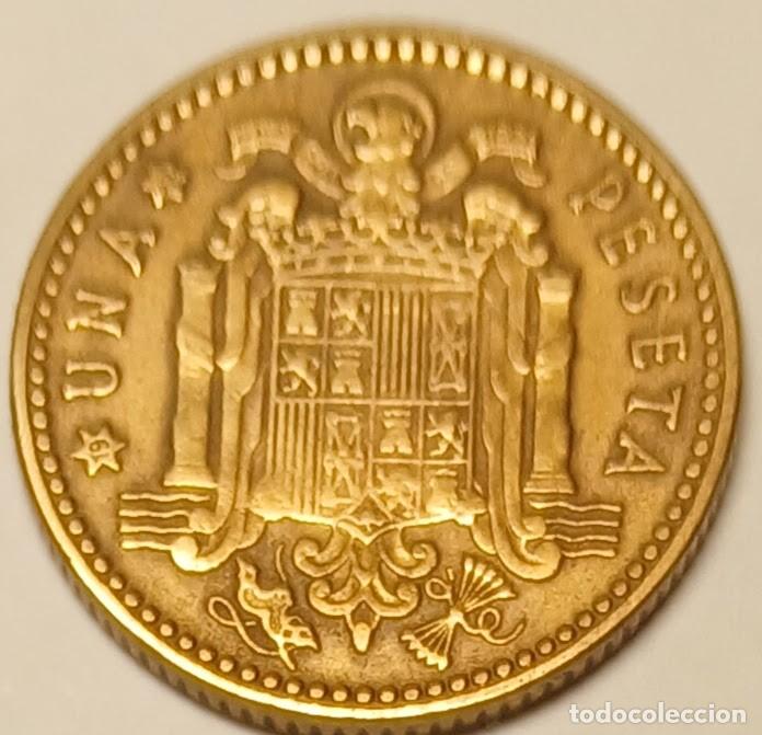 M&uuml;nzen unter Franco: 1 PESETA DE FRANCO 1947 19-52, ENV&Iacute;O CORREO ORDINARIO 1,50 &euro;, EST&Aacute; MEJOR EN MANO