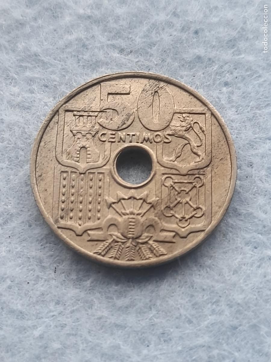 Monedas Franco: Estado Espa&ntilde;ol. 50 c&eacute;ntimos. A&ntilde;o 1949 *19 *51 Sin circular.