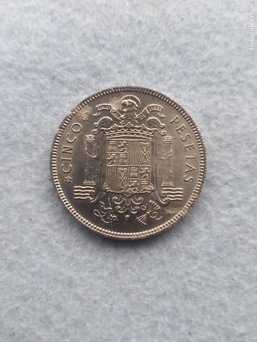 Monedas Franco: Estado Espa&ntilde;ol. 5 Pesetas. A&ntilde;o 1949. Estrellas *19 *49.