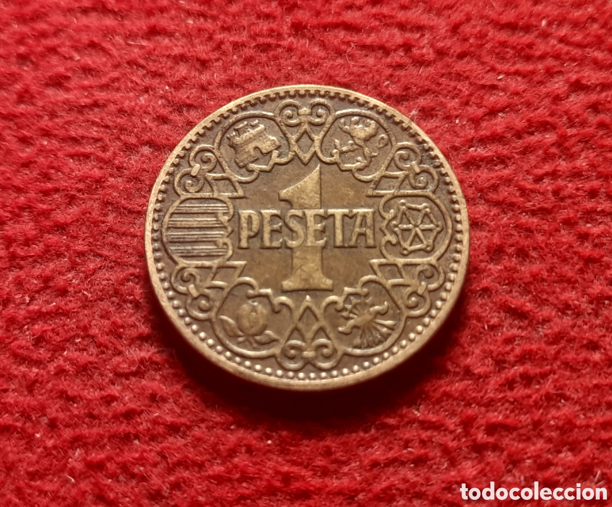 M&uuml;nzen unter Franco: Moneda 1 peseta 1944