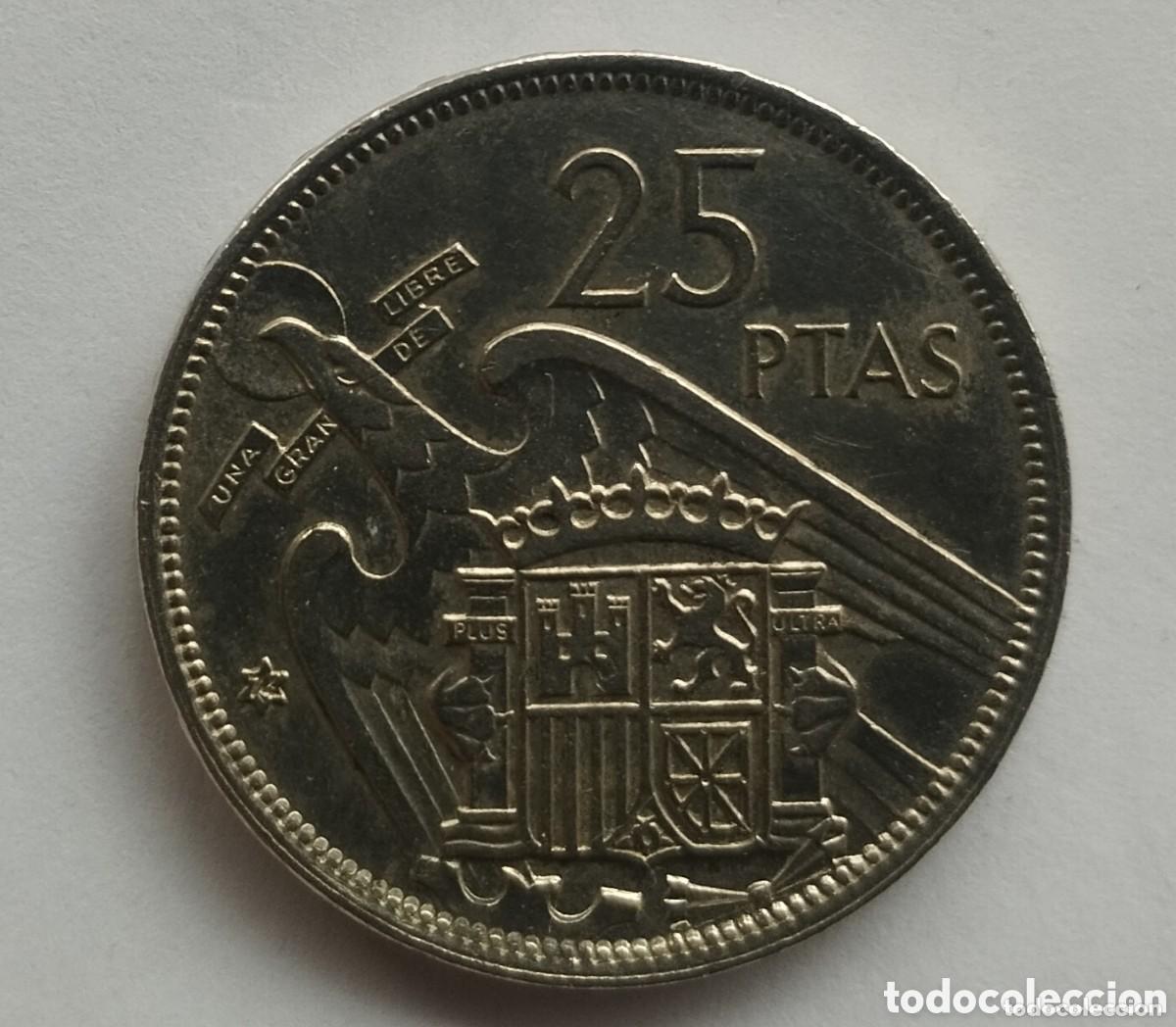 Monedas Franco: MONEDA DE 25 PESETAS FRANCO 1957 ESTRELLA 74 (FOTO) MUY BIEN CONSERVADA
