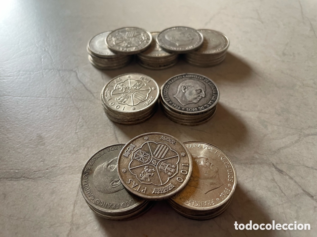 Monedas Franco: Monedas 100 pesetas 1966
