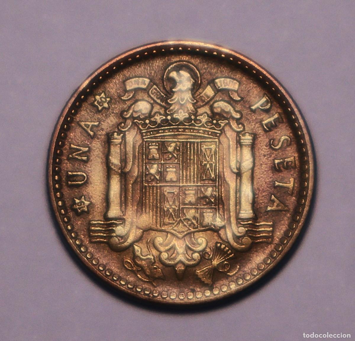 Monedas Franco: MONEDA DE UNA PESETA FRANCO 1953 ESTRELLA 60