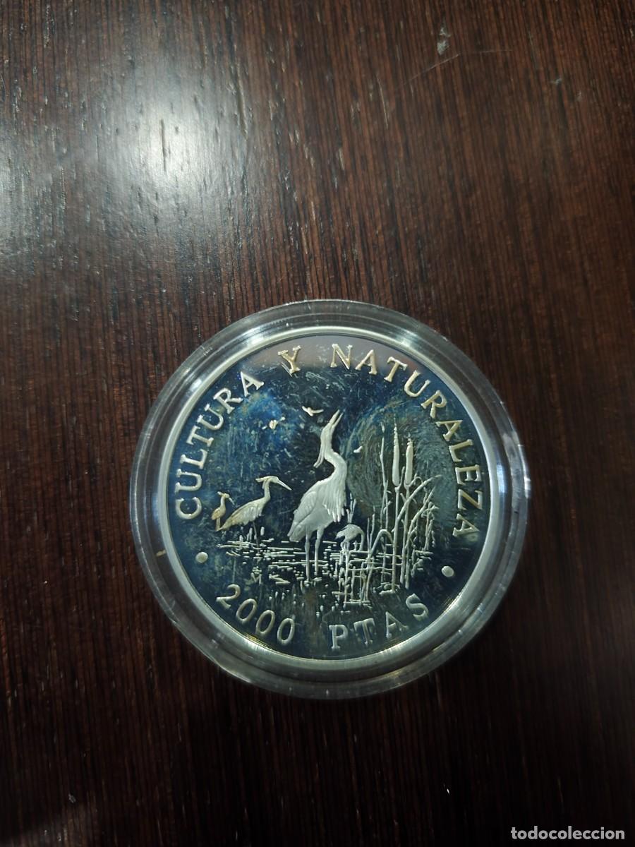 Franco Coins: 2000 PESETAS CULTURA Y NATURALEZA GARZAS 1994 EN PLATA