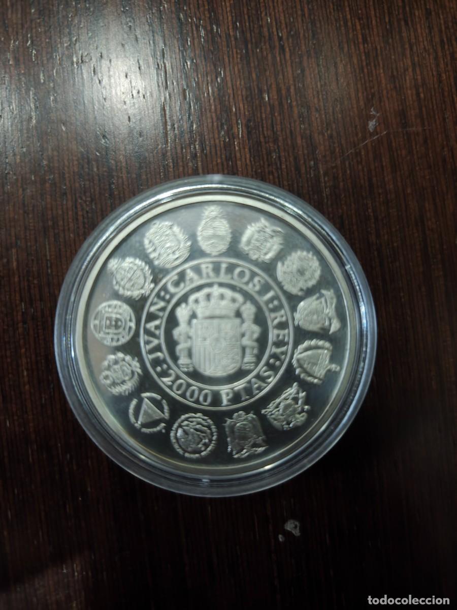 Monedas Franco: 2000 PESETAS ENCUENTRO DE DOS MUNDOS 1492-1992 PLUS ULTRA EN PLATA