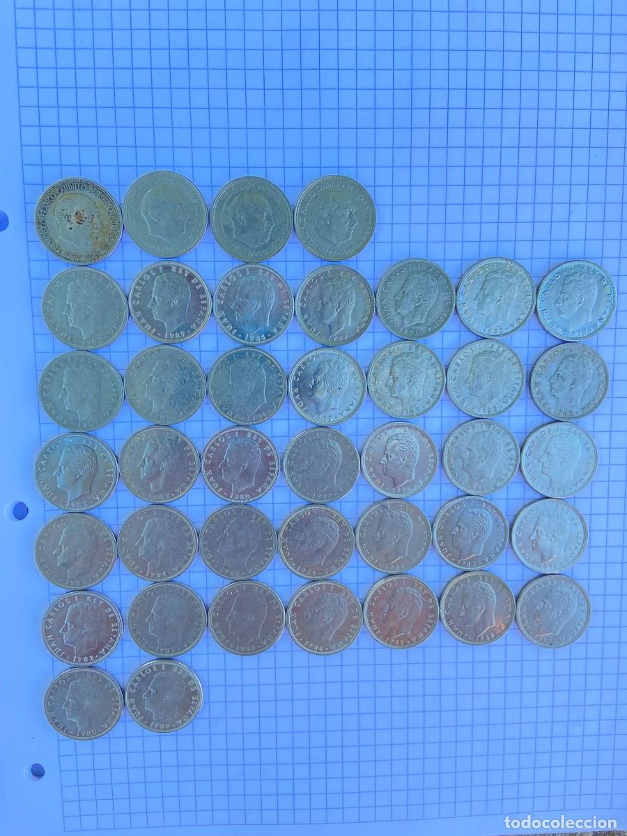 Monedas Franco: Lote 164 Monedas 5 Pesetas Espa&ntilde;a 1957-1989. SC, EBC, MBC y BC.
