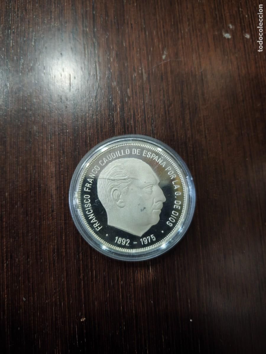 Monedas Franco: MONEDA LINGOTE PLATA PURA 1 ONZA FRANCISCO FRANCO CALIDAD PROOF. &rdquo;ERROR DE ACU&Ntilde;ACION&rdquo;