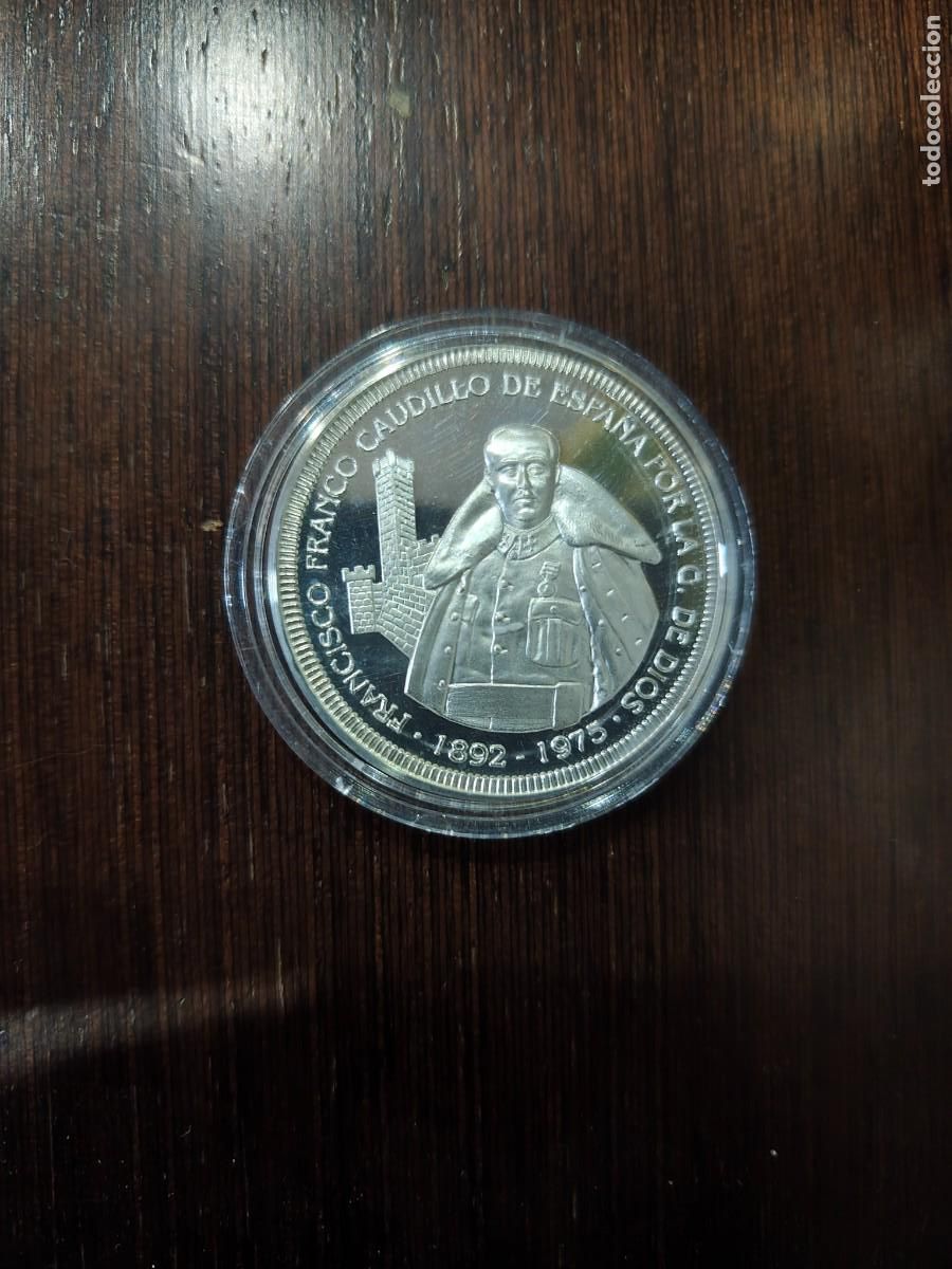 Monedas Franco: MONEDA LINGOTE PLATA PURA 1 ONZA FRANCISCO FRANCO
