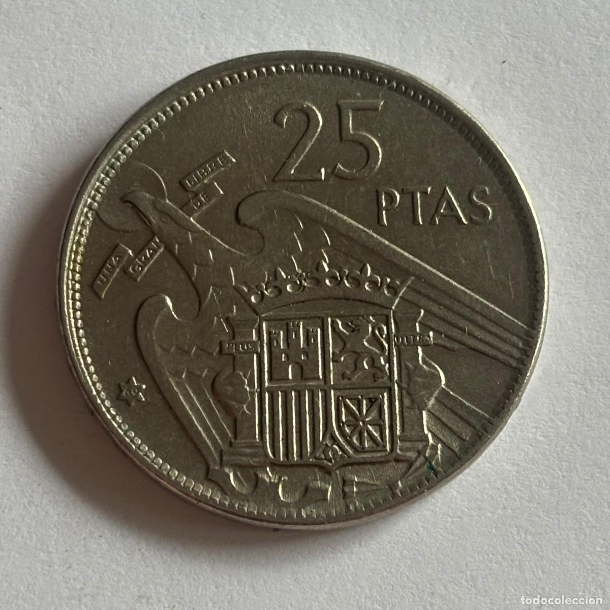 Monedas Franco: MONEDA DE 25 PESETAS FRANCO 1957 ESTRELLA 69 (FOTO) MUY NUEVA Y BONITA