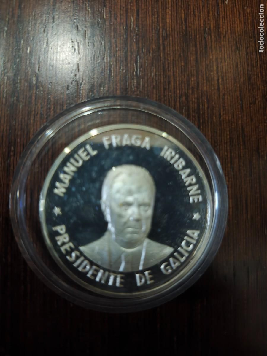 Monedas Franco: MONEDA LINGOTE PLATA TROY 1 ONZA MANUEL FRAGA IRIBARNE .