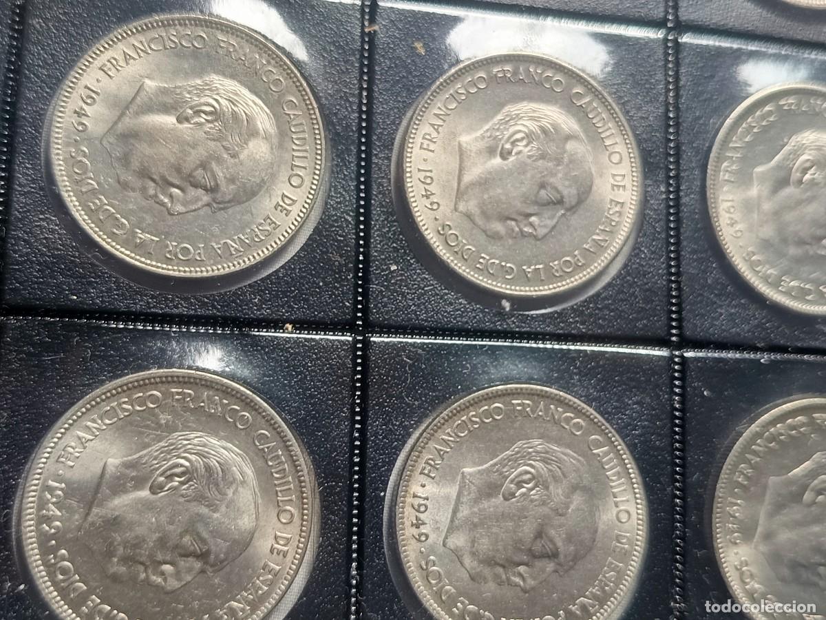 Monedas Franco: Lote de 20 monedas de 5 pesetas 1949*50
